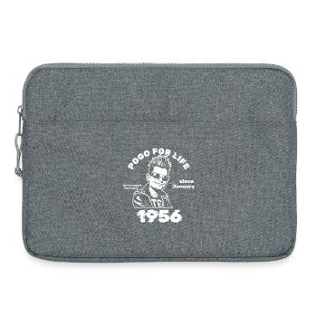 70. Anniversaire Pogo à vie depuis 01/1956 - Sacoche pour ordinateur portable 15 pouces - gris chiné - Devant
