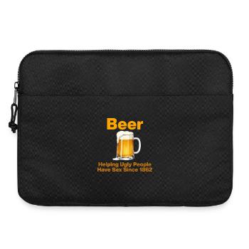 Bière, depuis 1862 en aide aux gens, bière, amateur de bière - Sacoche pour ordinateur portable 15 pouces - noir - Devant