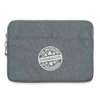 Instigator of Shenanigans Funny Irish  - Laptop bag 15" - heather grey - Front