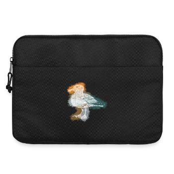 Zentangle Gull - Laptop bag 15" - black - Front