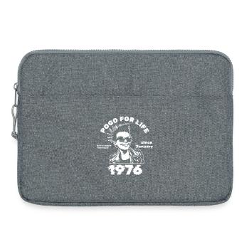 50e anniversaire Pogo à vie depuis 01/1976 - Sacoche pour ordinateur portable 15 pouces - gris chiné - Devant