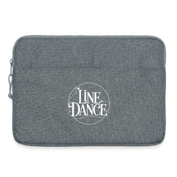LineDance Schriftzug Ornament - Laptoptasche 15" - Grau meliert - Vorne