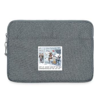 New corporate culture sparked - Laptop bag 15" - heather grey - Front