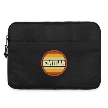 First name Emilia - Laptop bag 15" - black - Front