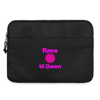 Rave jusqu’à l’aube – Lumière rose mondiale ! - Sacoche pour ordinateur portable 15 pouces - noir - Devant