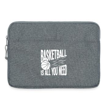 Le basket est tout ce dont tu as besoin - Sacoche pour ordinateur portable 15 pouces - gris chiné - Devant