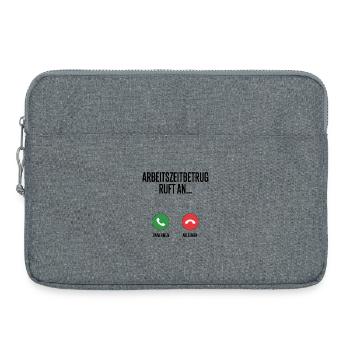 Appels pour fraude au temps de travail, que faites-vous - Sacoche pour ordinateur portable 15 pouces - gris chiné - Devant