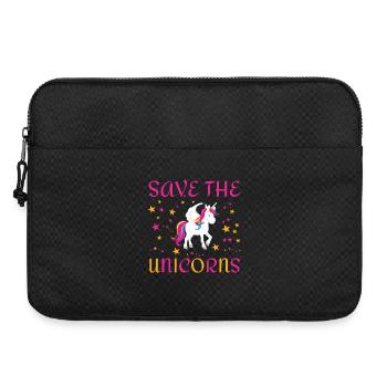 Save the unicorns - Laptop bag 15" - black - Front