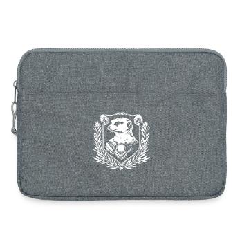 Heraldic meerkat - Laptop bag 15" - heather grey - Front