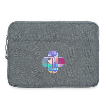 Croix de Nuage en Mosaïque - Sacoche pour ordinateur portable 15 pouces - gris chiné - Devant