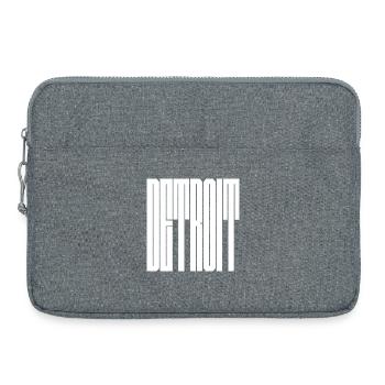 Logo de Detroit USA City - Sacoche pour ordinateur portable 15 pouces - gris chiné - Devant
