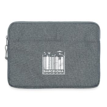 Barcelona City - Sacoche pour ordinateur portable 15 pouces - gris chiné - Devant