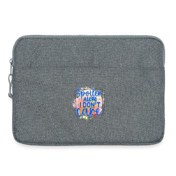Spoiler Alert I Don't Care - Laptop bag 15" - heather grey - Front
