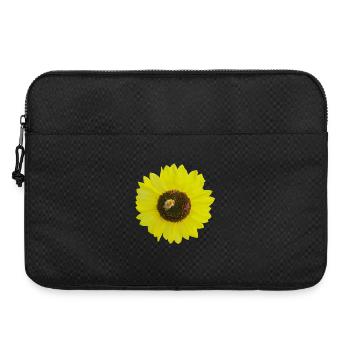 Tournesol avec abeille, photographie, printemps-été - Sacoche pour ordinateur portable 15 pouces - noir - Devant