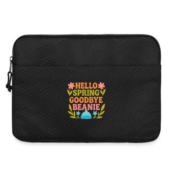 Hallo Frühling Goodbye Cap - Laptoptasche 15" - Schwarz - Vorne