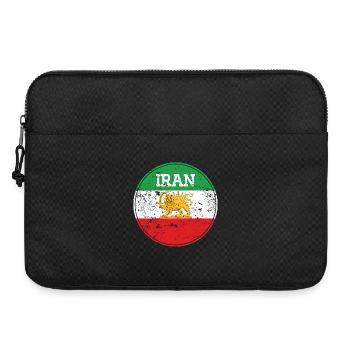 Vintage Iran Lion Emblem Round - Laptoptasche 15" - Schwarz - Vorne