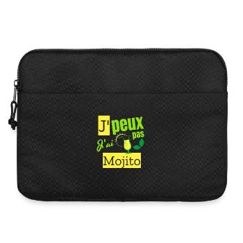Je peux pas j’ai mojito - Sacoche pour ordinateur portable 15 pouces - noir - Devant