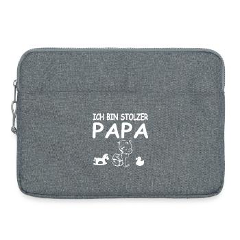 Dad - Laptop bag 15" - heather grey - Front