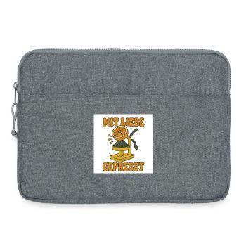 Mit_Liebe_gepr - Laptop bag 15" - heather grey - Front