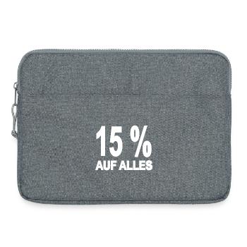 Rabais - Sacoche pour ordinateur portable 15 pouces - gris chiné - Devant