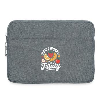 Don't Worry Be Fruity - Laptoptasche 15" - Grau meliert - Vorne