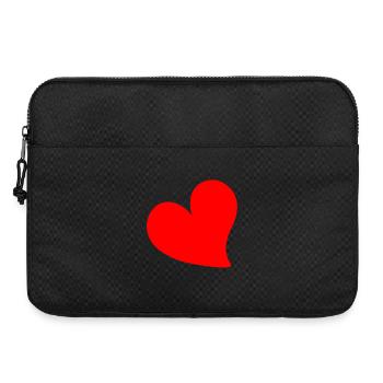 HEART VALENTINES DAY - Laptop bag 15" - black - Front