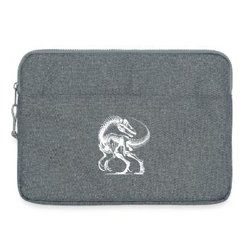 Tattoo Dino Fossil Fever in Comic Style - Laptop bag 15" - heather grey - Front