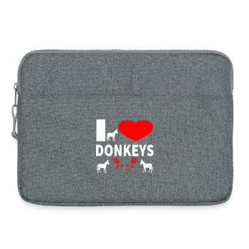 Esel - Laptoptasche 15" - Grau meliert - Vorne