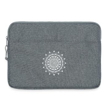 Mandala - Laptoptasche 15" - Grau meliert - Vorne