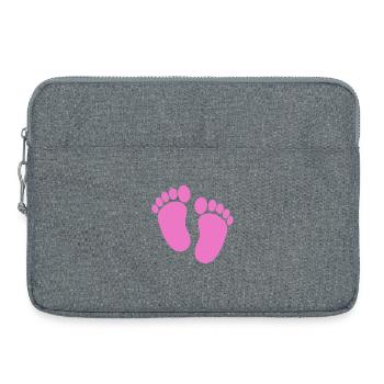 Pieds de bébé - Sacoche pour ordinateur portable 15 pouces - gris chiné - Devant