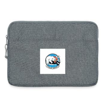 PolarJustice Cartoon - Laptop bag 15" - heather grey - Front