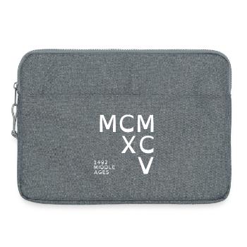 1995_COMPANY_white - Laptop bag 15" - heather grey - Front