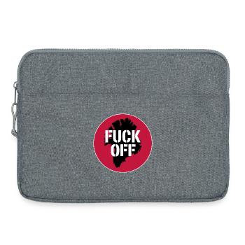 Verpiss dich! - Grönland / Grønland - Laptoptasche 15" - Grau meliert - Vorne