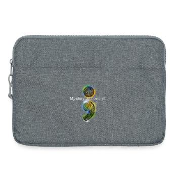 Zentangle semicolon - Laptop bag 15" - heather grey - Front