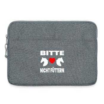 Pferde - Laptoptasche 15" - Grau meliert - Vorne