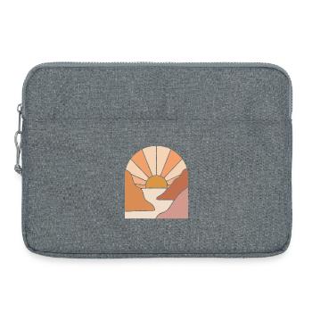 Sunlit Canyon Path - Laptop bag 15" - heather grey - Front