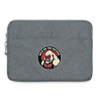 Wilder Gorilla Außen Wild - Laptoptasche 15" - Grau meliert - Vorne