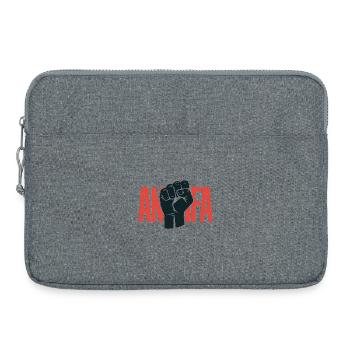 Antifa - Antifascist Merch - Laptop bag 15" - heather grey - Front
