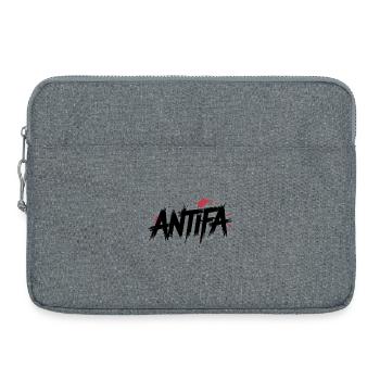 Antifa - Antifascist Merch - Laptop bag 15" - heather grey - Front