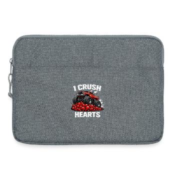 Saint-Valentin Je brise des cœurs Monstre monstre - Sacoche pour ordinateur portable 15 pouces - gris chiné - Devant