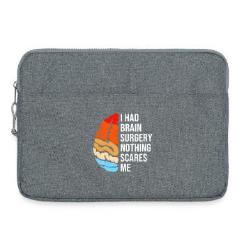Anévrisme cérébral - Sacoche pour ordinateur portable 15 pouces - gris chiné - Devant