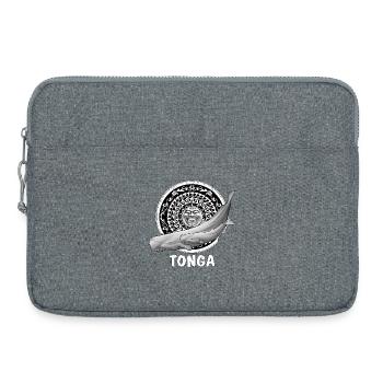Cachalolots et masque tiki - Sacoche pour ordinateur portable 15 pouces - gris chiné - Devant