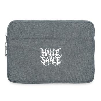 Halle Saale – Extreme Metal Logo - Sacoche pour ordinateur portable 15 pouces - gris chiné - Devant