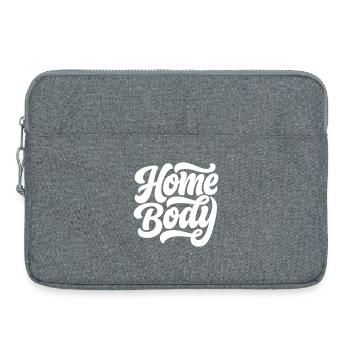 Homebody - Stubenhocker (Farbe änderbar) - Laptoptasche 15" - Grau meliert - Vorne