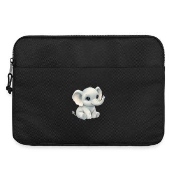Petit éléphant dans le style aquarelle - Sacoche pour ordinateur portable 15 pouces - noir - Devant