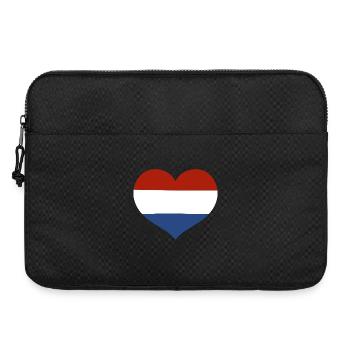 Cœur du drapeau des Pays-Bas - Sacoche pour ordinateur portable 15 pouces - noir - Devant