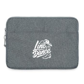 Line Dance – Country Western Tanz - Laptoptasche 15" - Grau meliert - Vorne