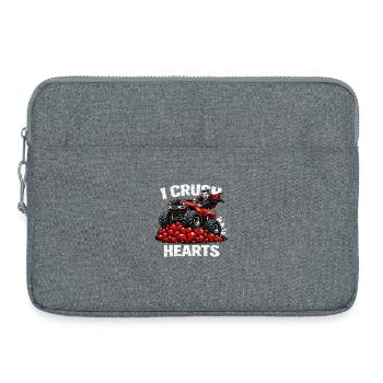 Saint-Valentin Je Brise le cœur Monstre vampire - Sacoche pour ordinateur portable 15 pouces - gris chiné - Devant