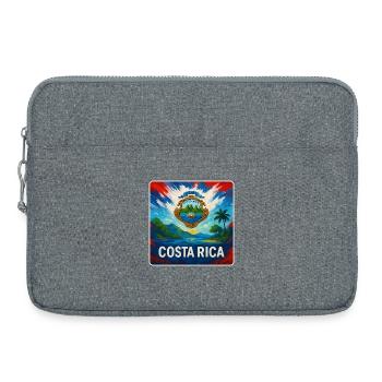 Costa Rica Reise Design - Laptoptasche 15" - Grau meliert - Vorne