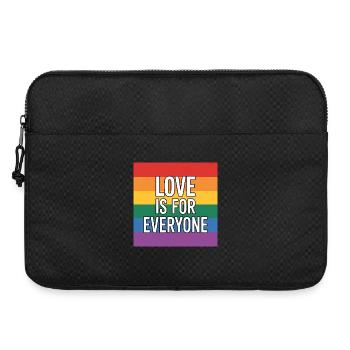 Love is for Everyone - Antifa Rainbow Tee - Laptop bag 15" - black - Front